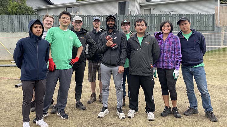 At the end of August and the beginning of September, Pasonites volunteered to help construct playgrounds at Calgary Christian Elementary School in South Calgary and the Girl Guide Camp Jubilee in Cochrane!