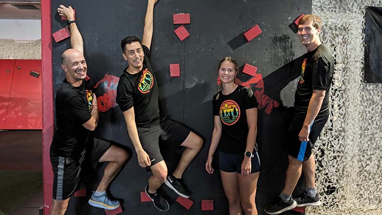 The Obstacle Course Race team narrowly missed a medal at COR.FIT! After sitting in third place after their run-through and six more teams to go, the team got bumped down to fourth place by only three seconds!

